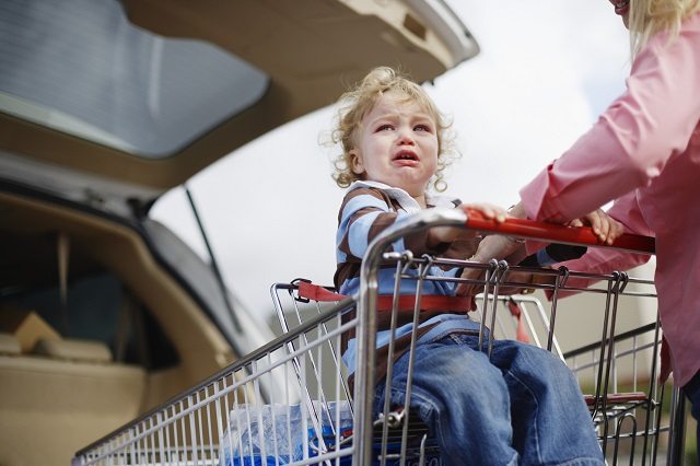 toddler, toddler tantrum, going shopping with a toddler, toddler at the supermarket